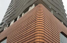 公共建筑常用的建材材料铝单板和铝方通